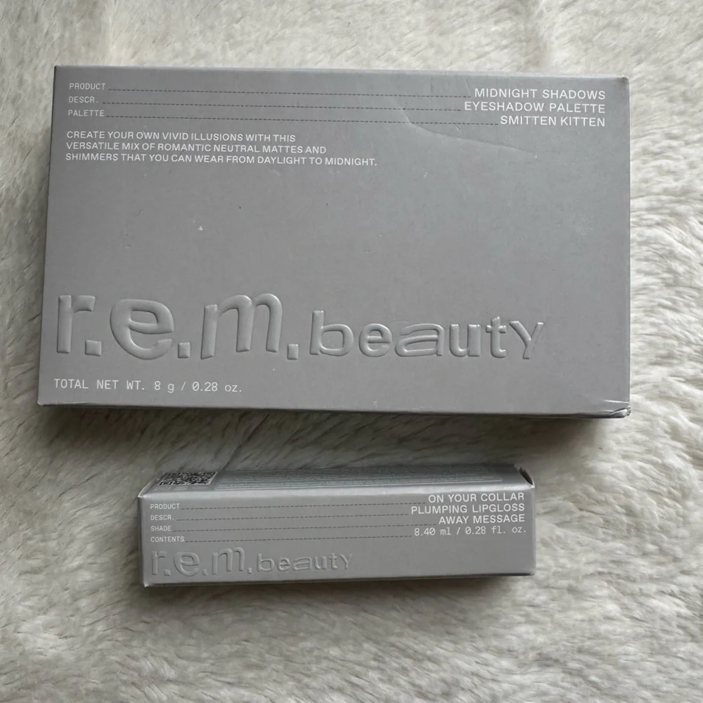 ✨NIB✨ REM Beauty Eyeshadow Palette and Plumping Lipgloss Set